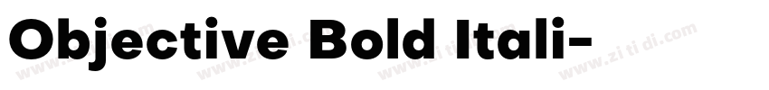 Objective Bold Itali字体转换